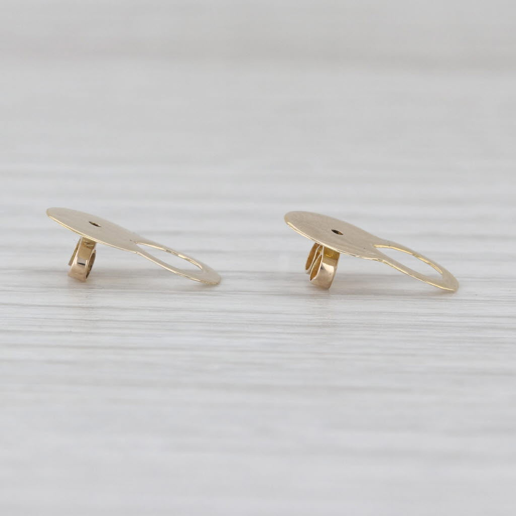 14k Yellow Gold Earring Backs Enhancers Findings Jewelry Making