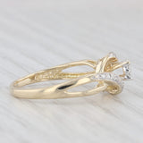 0.14ctw Round Diamond Engagement Ring 10k Yellow Gold Size 7