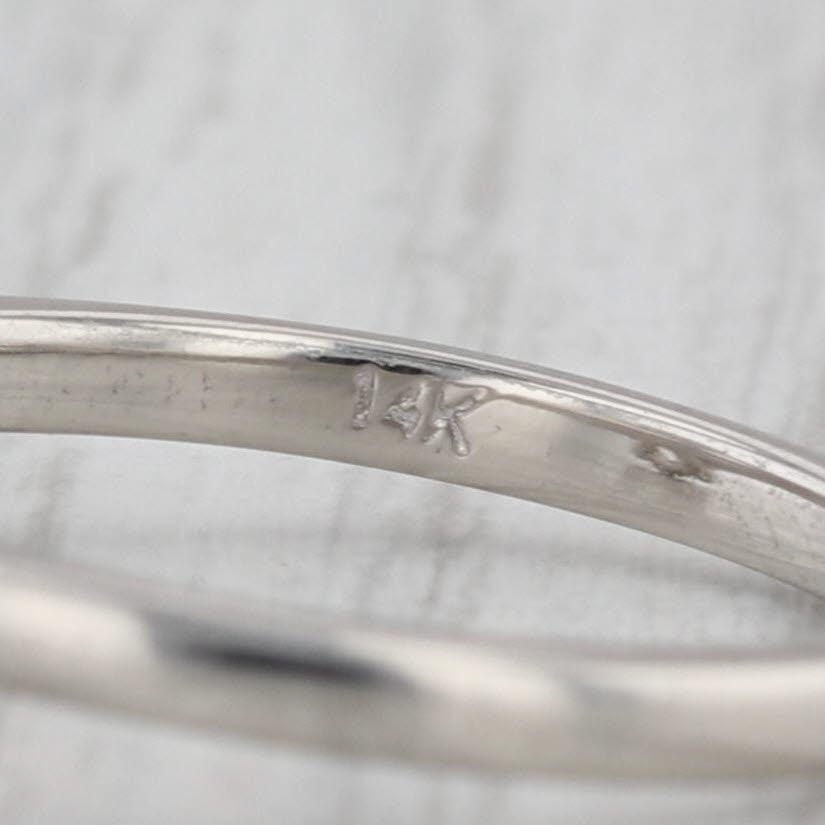 GIA 1.33ctw Oval Diamond Engagement Ring 14k White Gold Sz 6.75 Baguette Accents