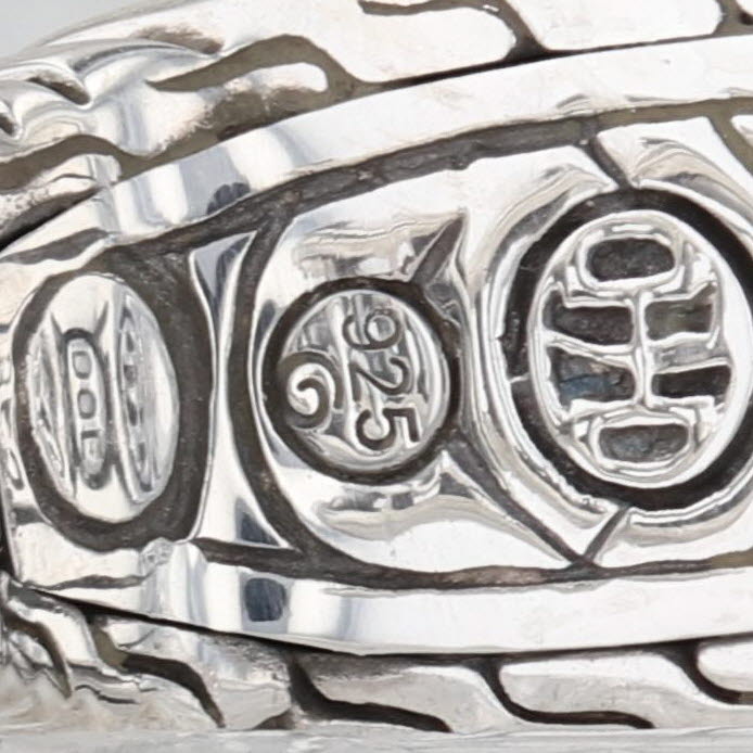 John Hardy Bedeg Earrings Sterling Silver Clip On Omega Back Drops