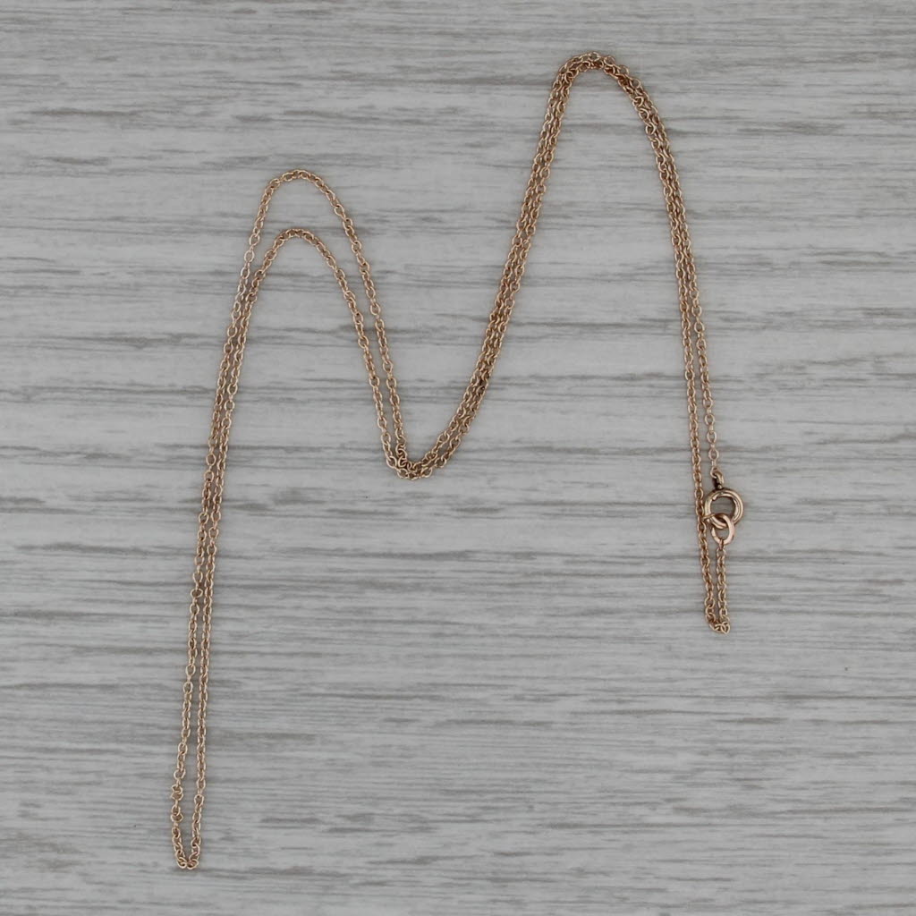 18" Cable Chain Necklace 14k Yellow Gold 1.5mm