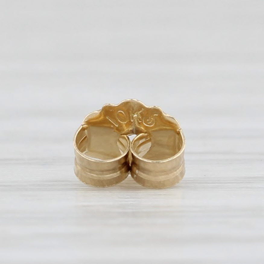 Light Gray 1.80ctw Trillion Garnet Solitaire Stud Earrings 10k Yellow Gold