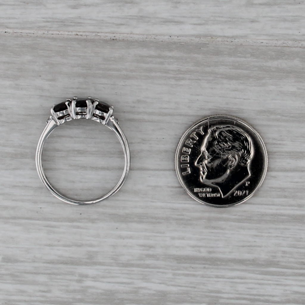 1.61ctw Color Change Sapphire Zircon Ring 10k Gold 3-Stone Jacque Christie COA