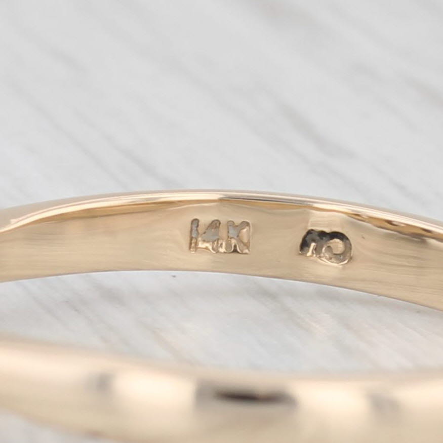 Light Gray 1.06ctw Oval 3-Stone Diamond Engagement Ring 14k Yellow Gold Size 7.25