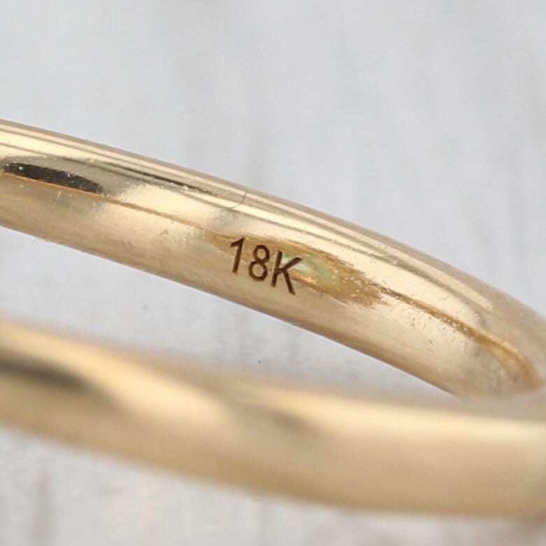 1.54ctw Emerald Diamond Halo Ring 18k Yellow Gold Size 7