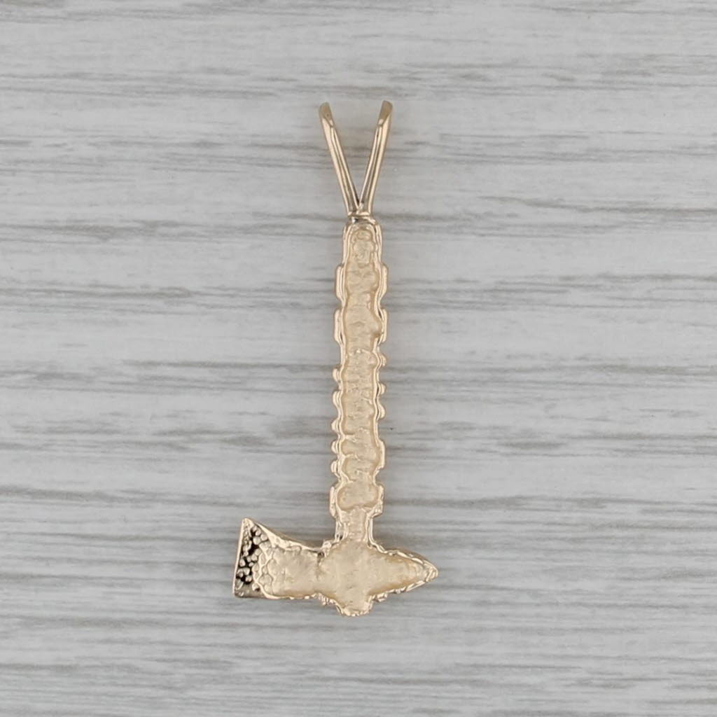 Atlanta Braves Tomahawk Pendant 10k Yellow Gold Baseball Collectible