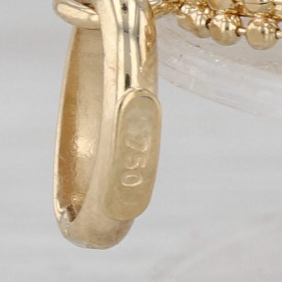 New Rayed Heart Pendant 18k Yellow Gold Small Drop