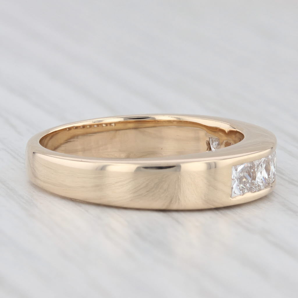 Light Gray 1.25ctw Diamond Men's Wedding Band 14k Yellow Gold Size 10.25-10.75 Ring