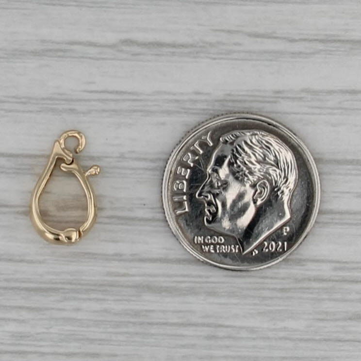 Enhancer Clip Pendant Bail Findings Jewelry Making 14k Yellow Gold