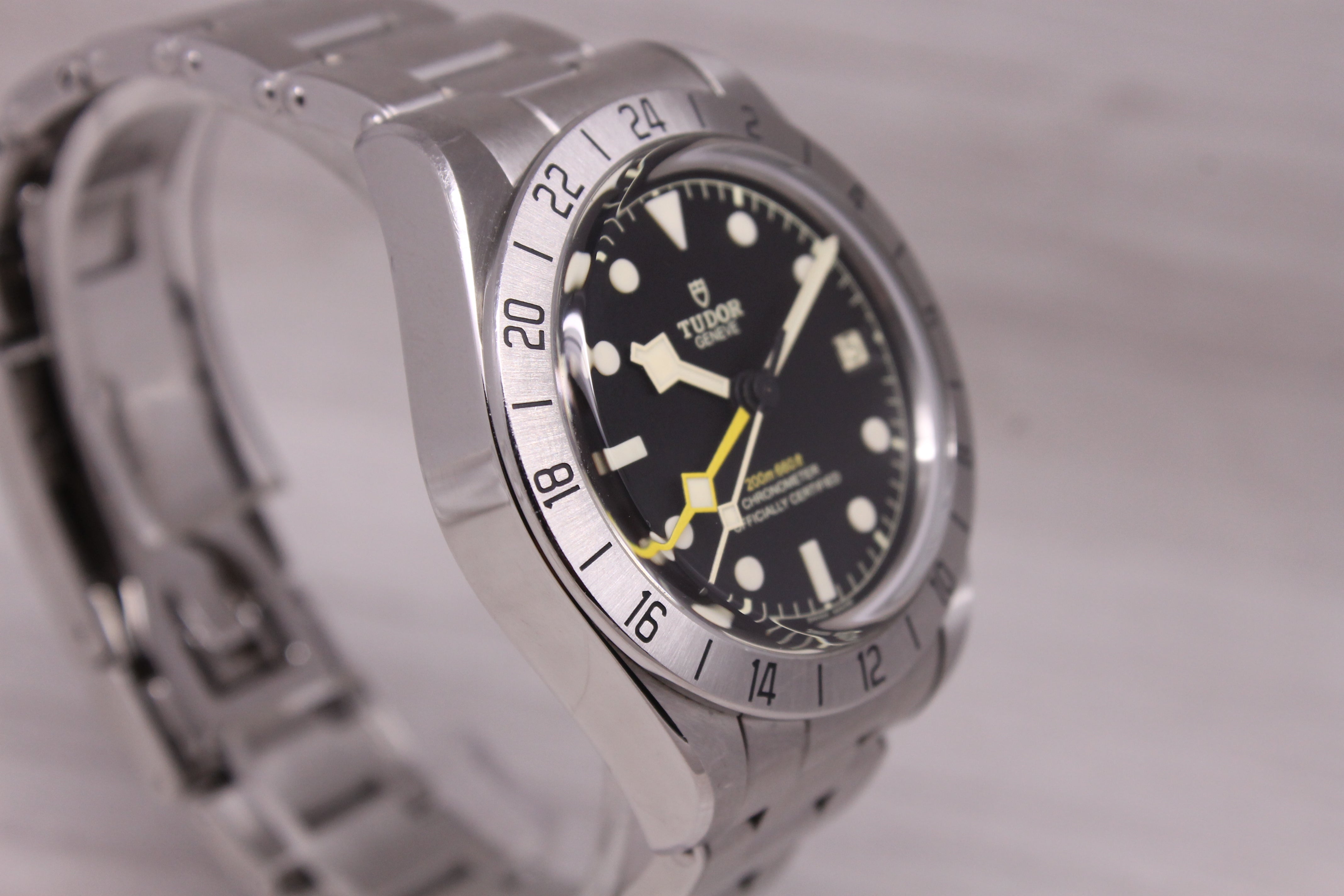 Tudor Black Bay Pro GMT Mens 39mm Steel Automatic Watch w/ Box Bracelet 79470