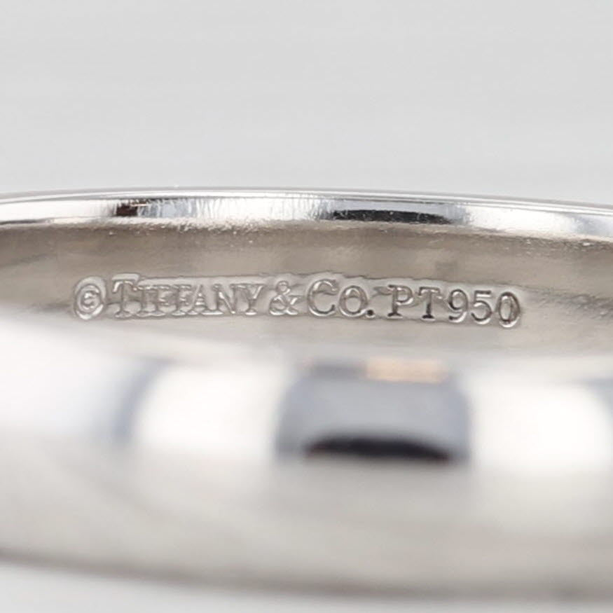 Light Gray Tiffany & Co Forever Men's Wedding Band w/ Box Platinum Size 9.75-10 Ring