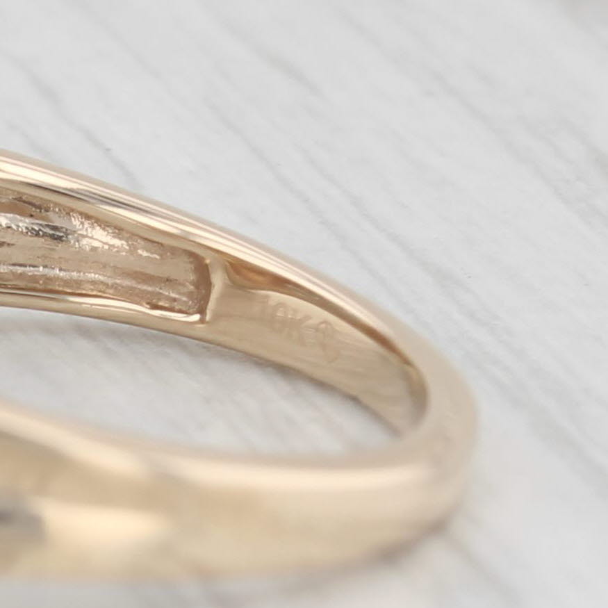 Light Gray 0.15ctw Diamond Engagement Ring 10k Yellow Gold Size 7