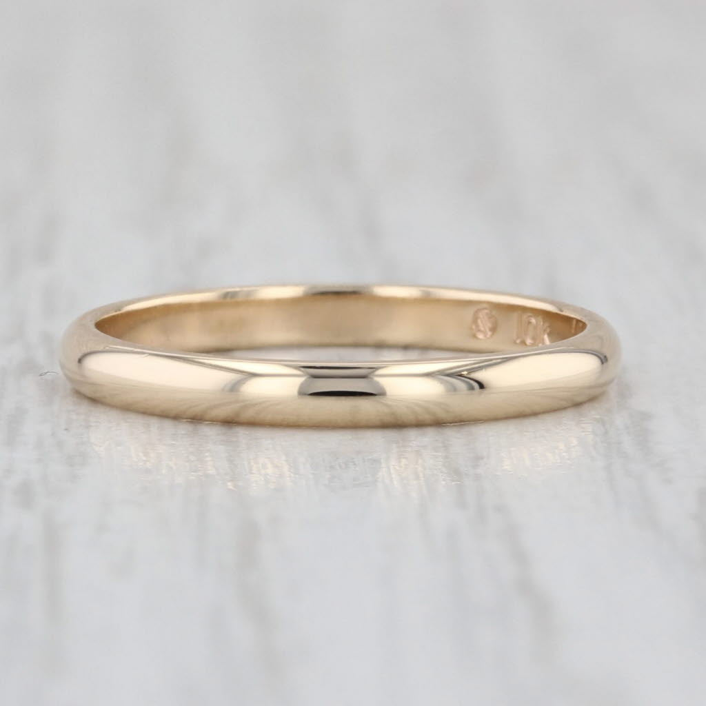 Classic Gold Wedding Band 10k Yellow Gold Size 5 Ring
