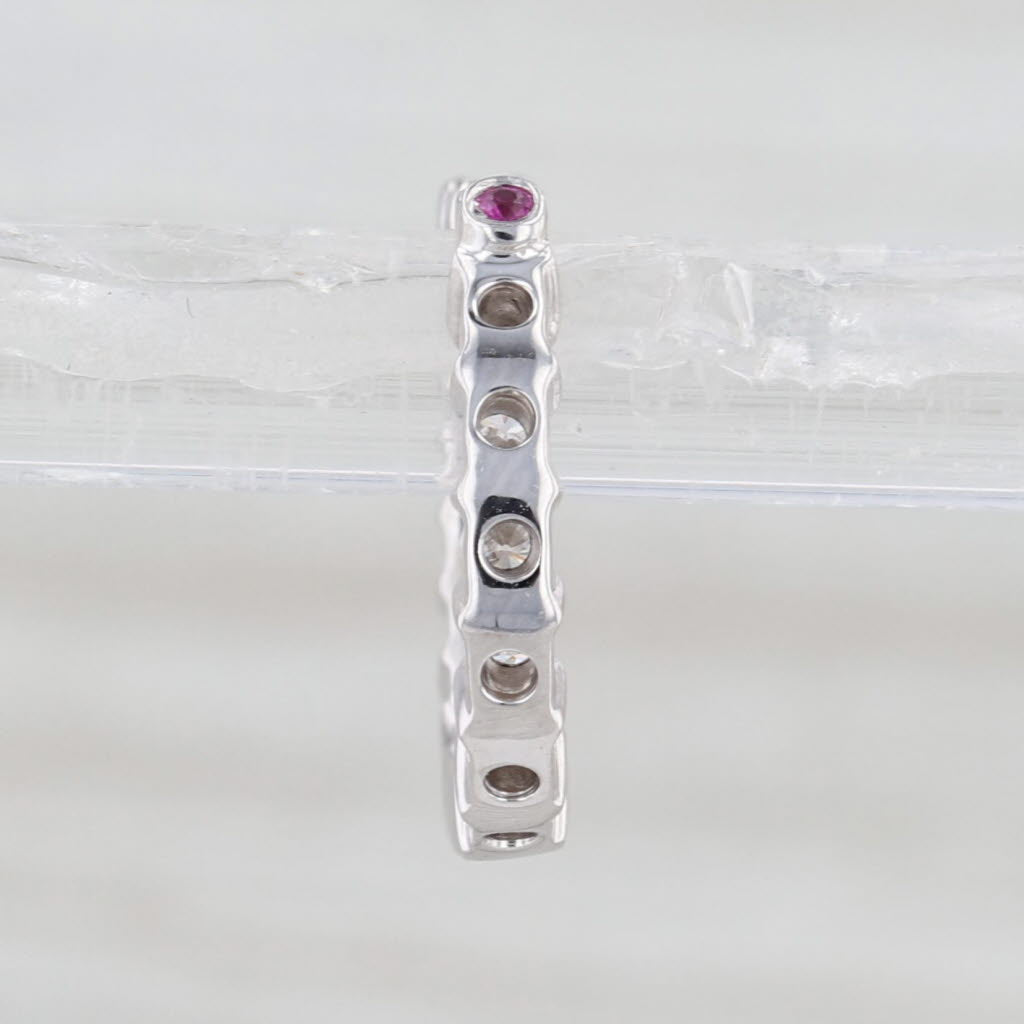 Roberto Coin Single Replacement Hoop Earring 18k White Gold 0.40ctw Diamonds