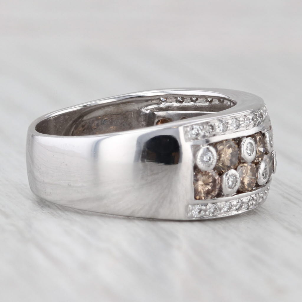 Le Vian 2.18ctw White Chocolate Diamond Ring 18k White Gold Size 7.5