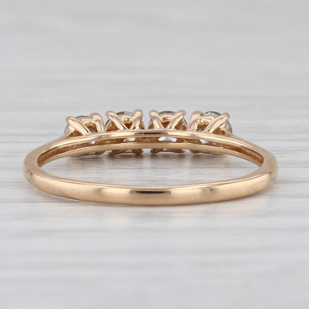 0.51ctw Multicolor Diamond Ring 18k Yellow Gold Sz 7.25 Stackable COA Tomas Rae