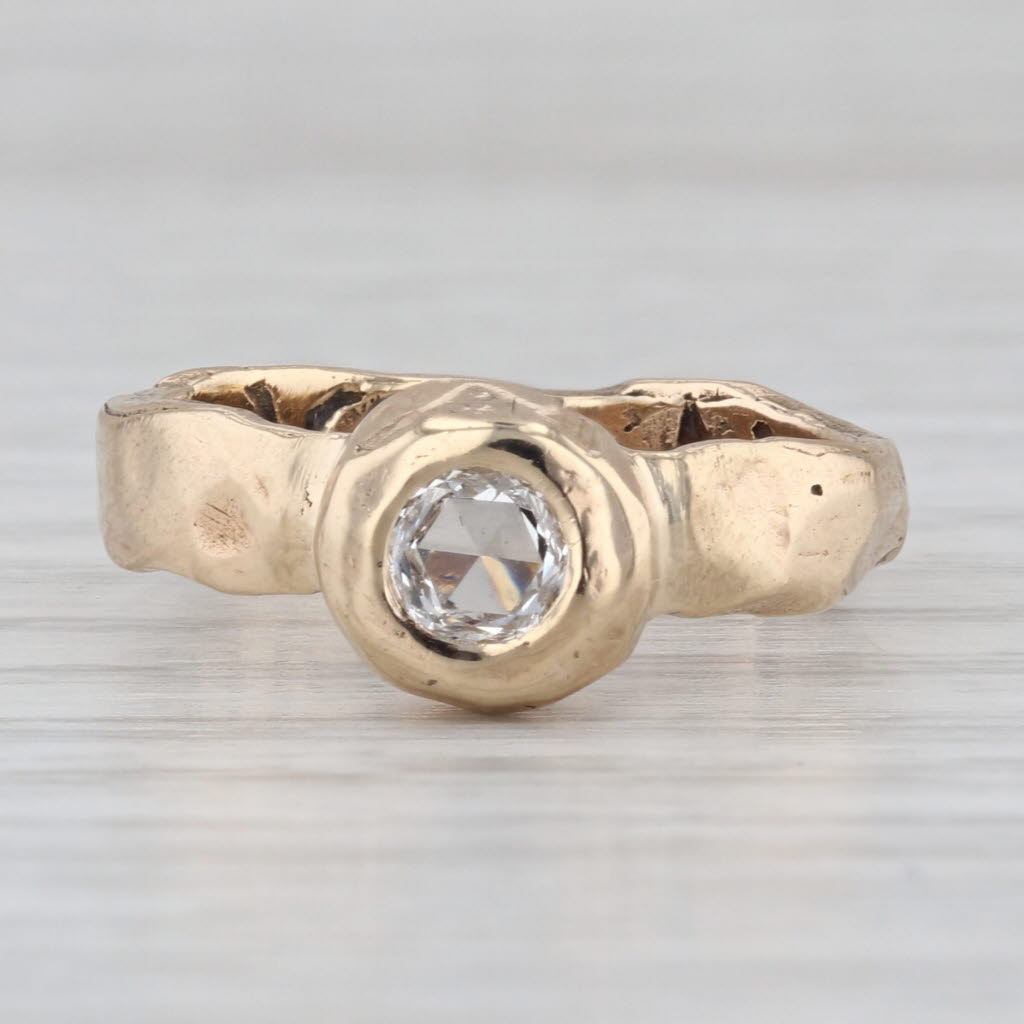 Jes Maharry Always Love 0.20ct Diamond Solitaire Engagement Ring 14k Gold Size 8