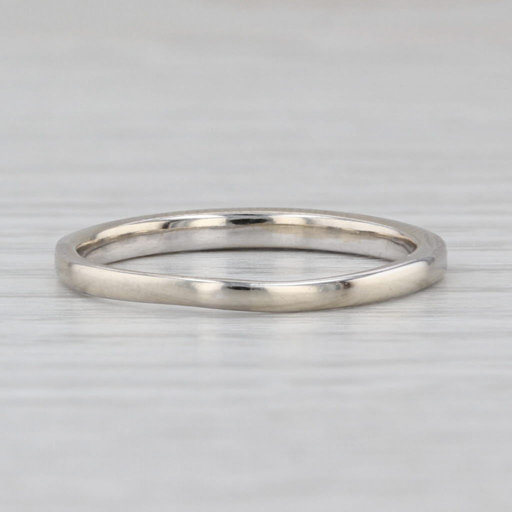 0.25ctw Diamond Wedding Band 14k White Gold Size 7 Stackable Ring