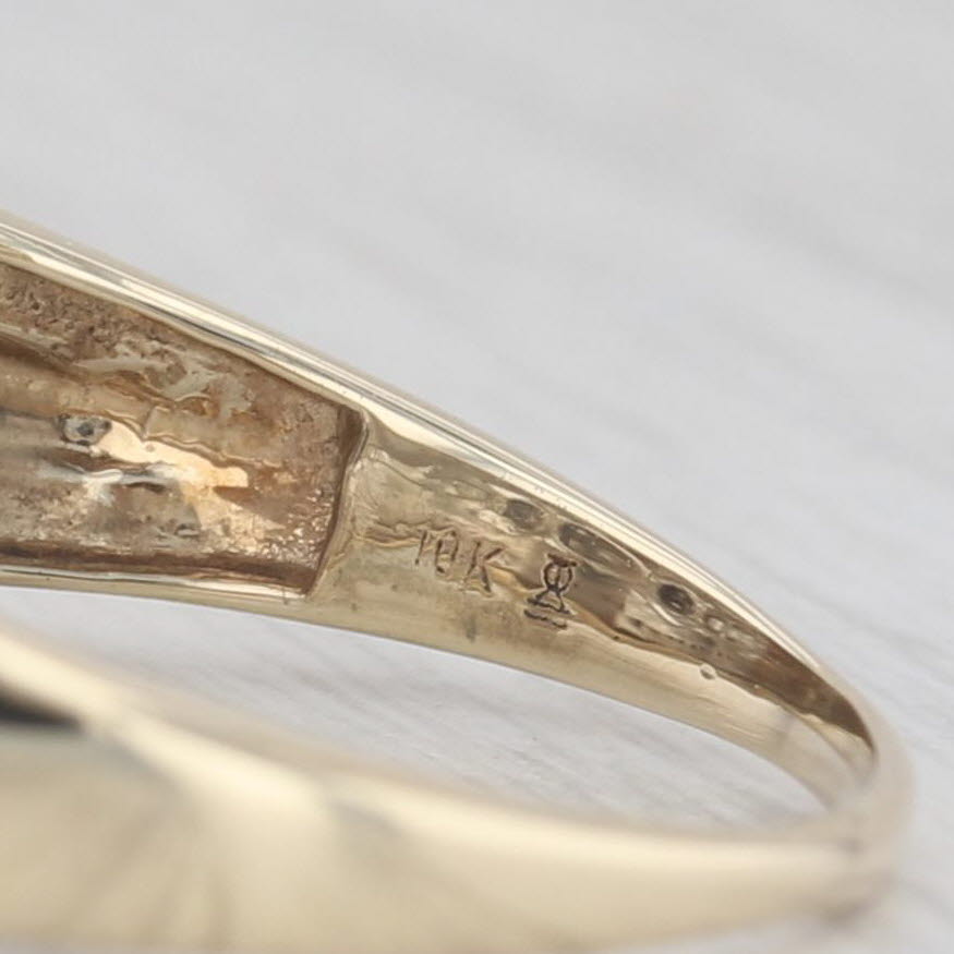 Light Gray 0.38ctw Diamond Engagement Ring 10k Yellow Gold Size 10.25