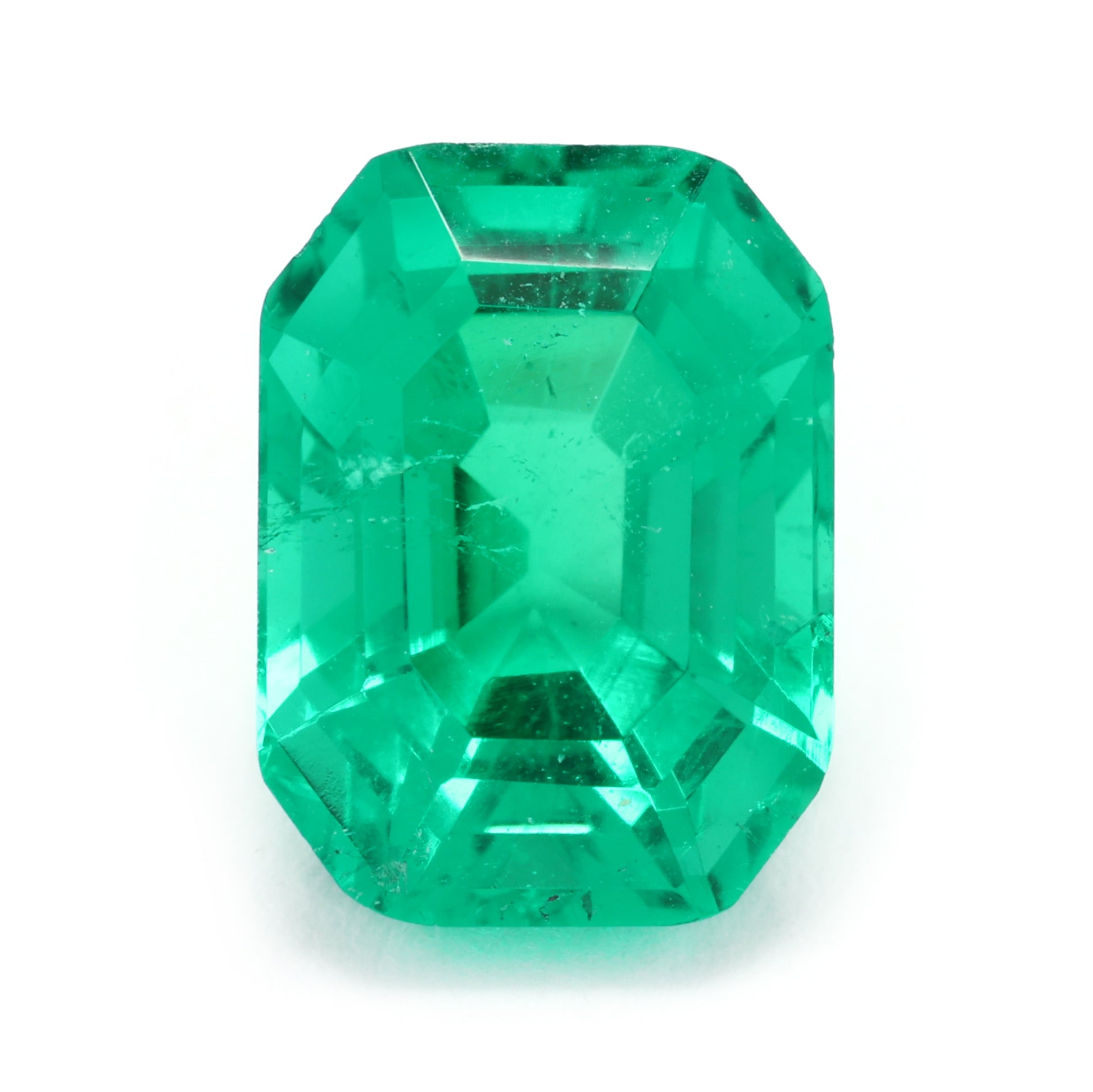 Light Sea Green 1.32 Carat Loose Natural Emerald Gemstone GIA Emerald Cut Solitaire