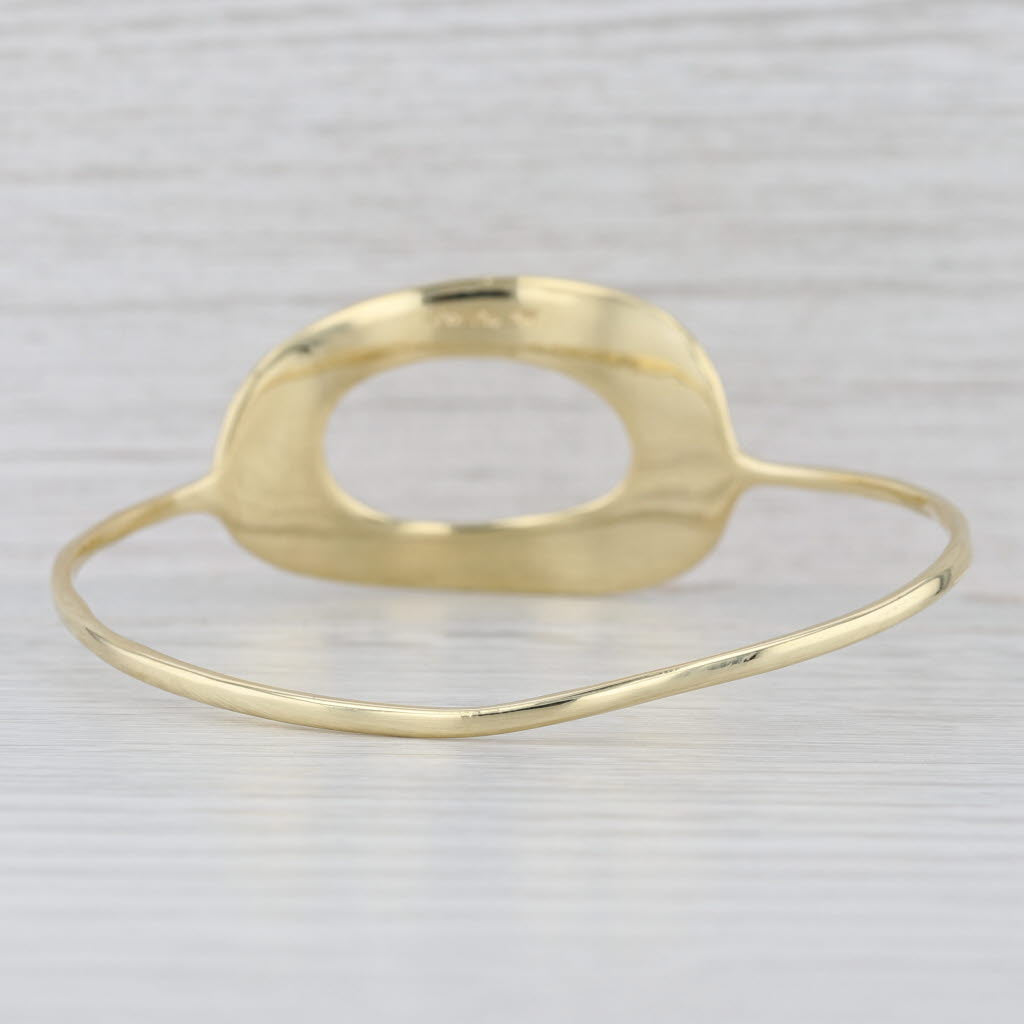 Ippolita Circle Bangle Bracelet 18k Yellow Gold Statement 7.5"