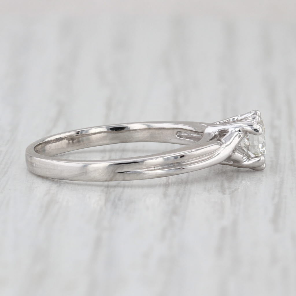 0.48ct Round Diamond Solitaire Engagement Ring Platinum Size 7.5