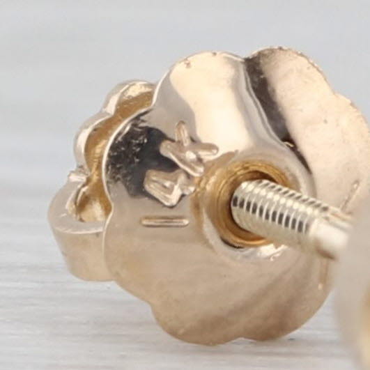 1ctw Diamond Solitaire Stud Earrings 14k Yellow Gold Round Studs