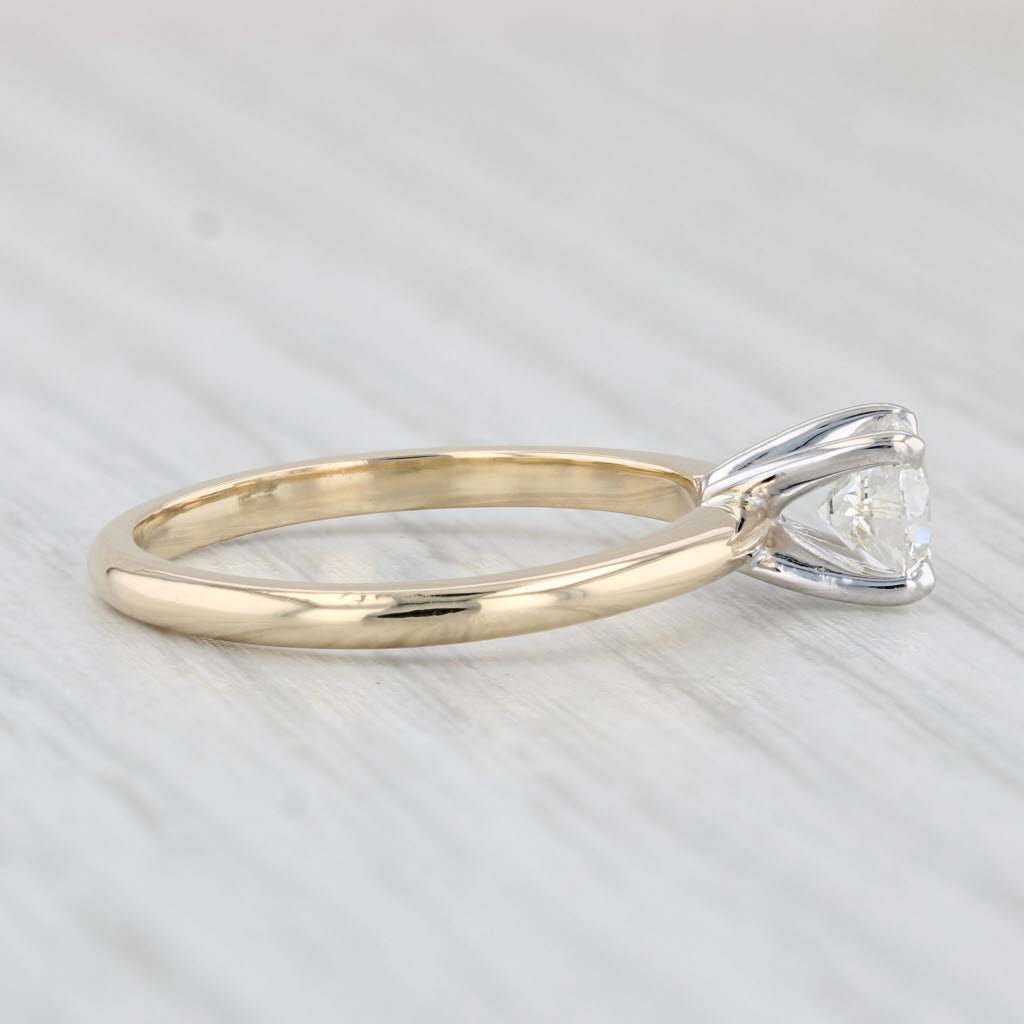 Light Gray New 0.70ct Round VS2 Diamond Solitaire Engagement Ring 14k Yellow Gold Sz 7 GIA