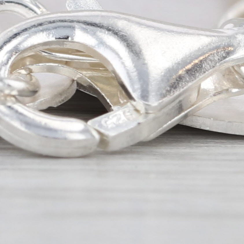 Chunky Silver Panel Bracelet Sterling Silver 7.25" 40.1mm Italian