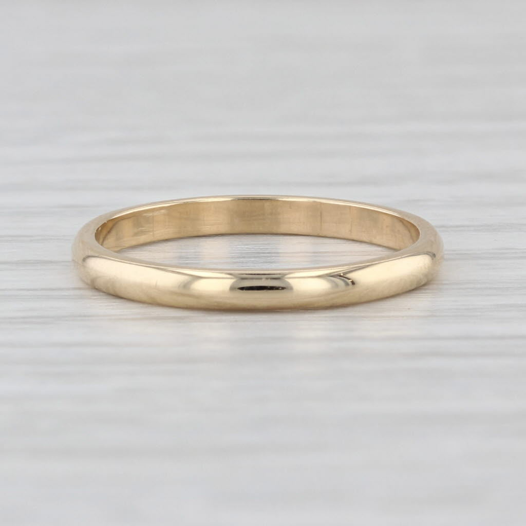New Classic Women's Wedding Band 14k Yellow Gold Size 5.5 Stackable Ring