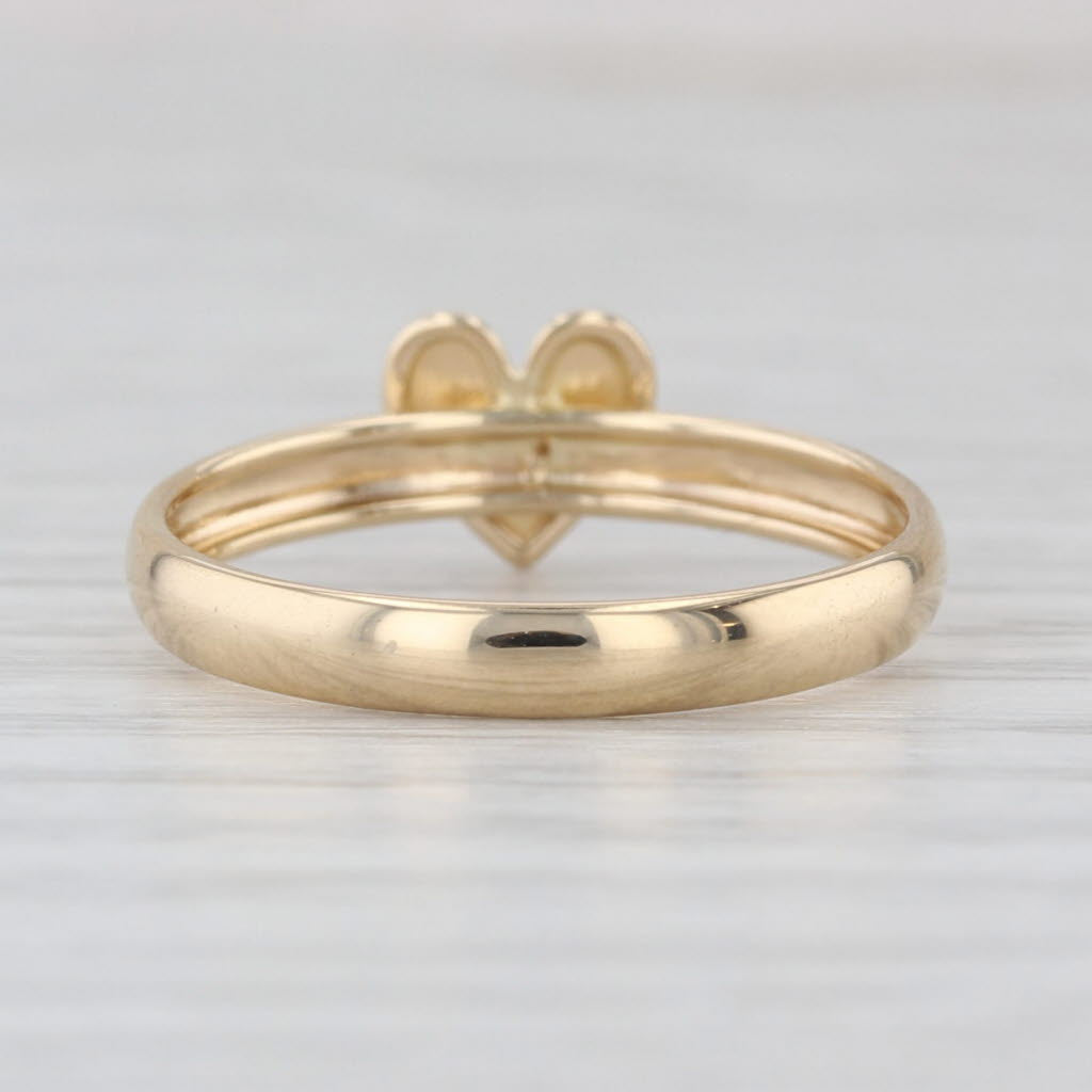 Heart Ring 14k Yellow Gold Size 7-7.25 Stackable