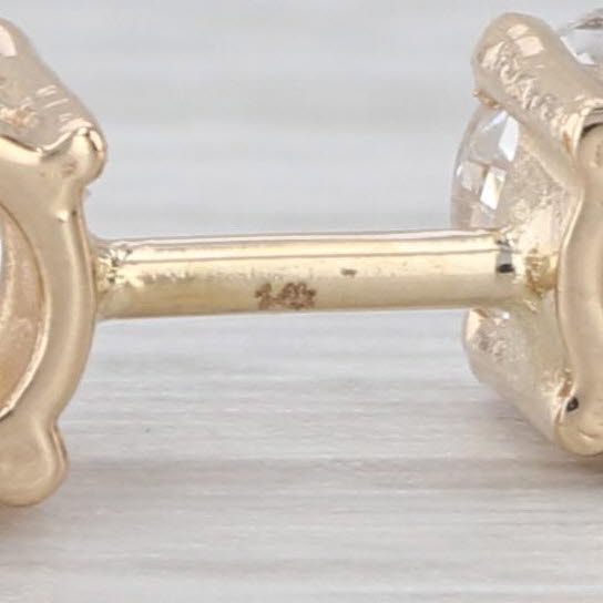 0.91ctw Diamond Graduated 3-Stone Journey Pendant 14k Yellow Gold Floating Drop