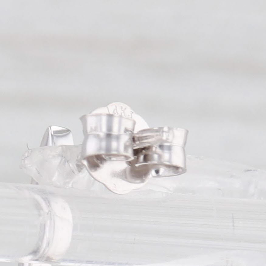 Light Gray Jane Seymour Diamond Open Heart Dangle Earrings 14k White Gold Drops