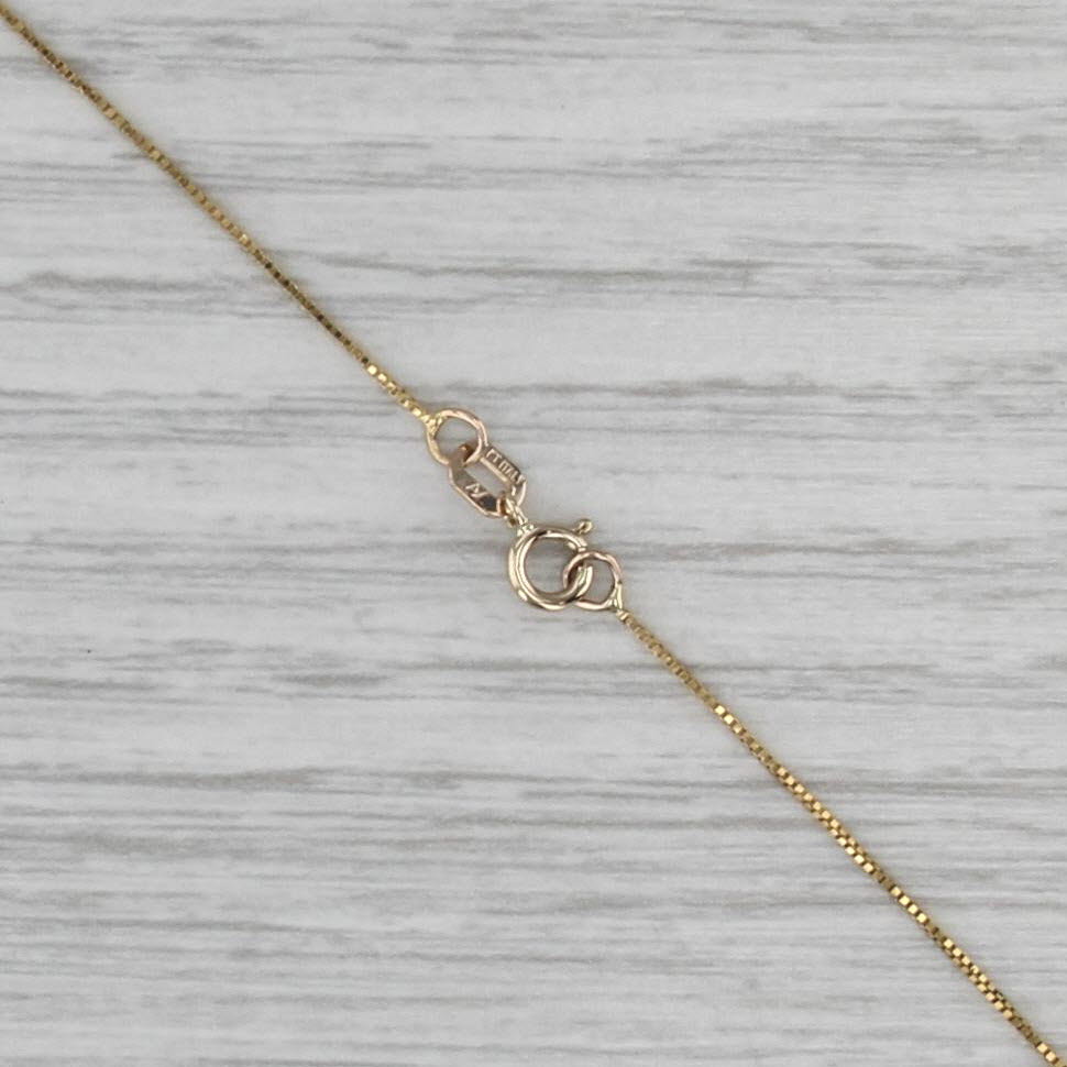 Blue Green Opal Mosaic Heart Pendant Necklace 14k Yellow Gold Box Chain Necklace