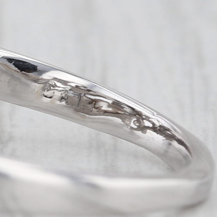 Vintage 0.86ctw Diamond Ring 14k White Gold Size 9 Anniversary