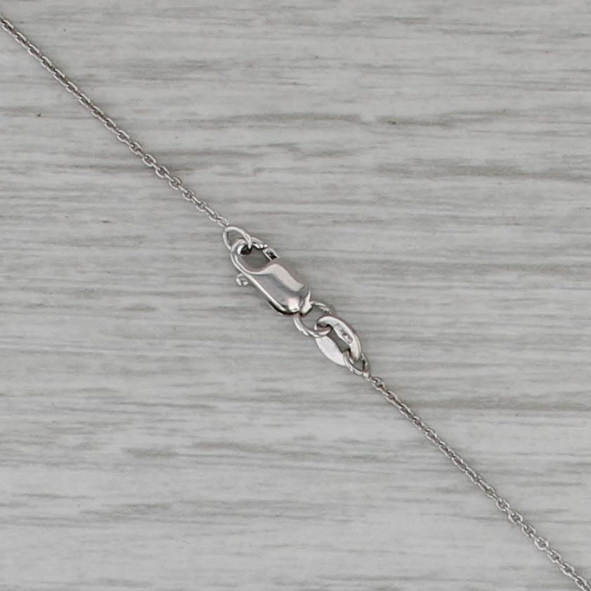 Roberto Coin Tiny Treasures Diamond Circle Pendant Necklace 18k Gold 16"