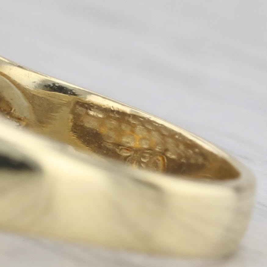 1.63ctw Diamond Cluster Ring 18k Yellow Gold Size 5.75