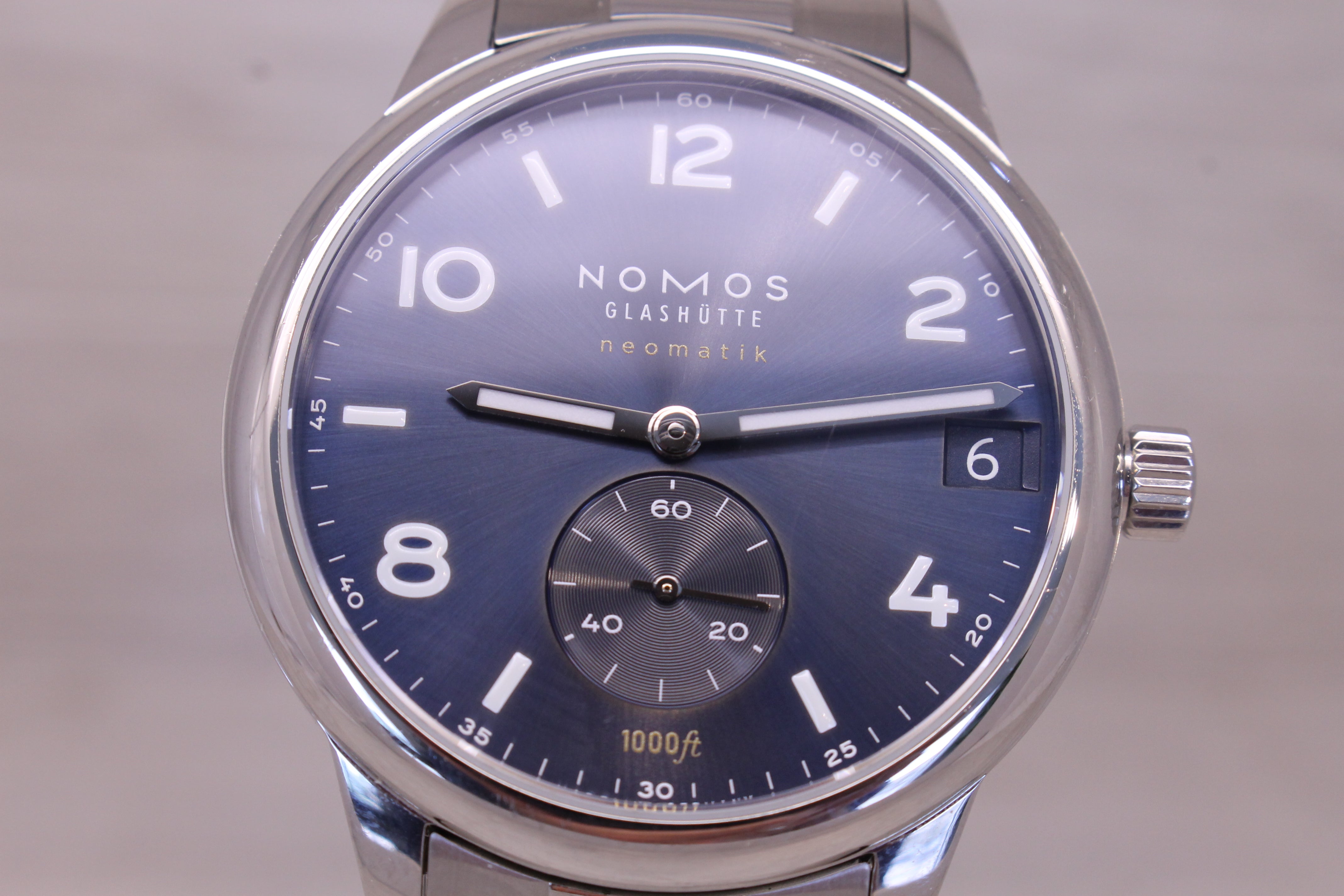 Nomos Glashutte Club Sport Neomatik 42 Mens Steel Automatic Watch w Bracelet Box