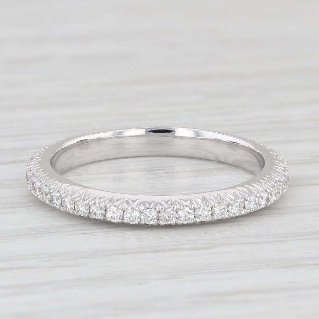 Light Gray New Diamond Eternity Band 18k Gold Size 6.5 Wedding Stackable Ring Beverley K