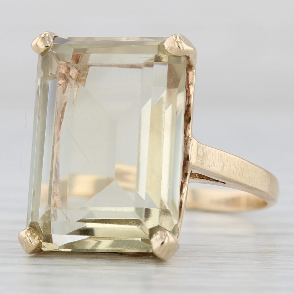 14k yellow shops citrine ring