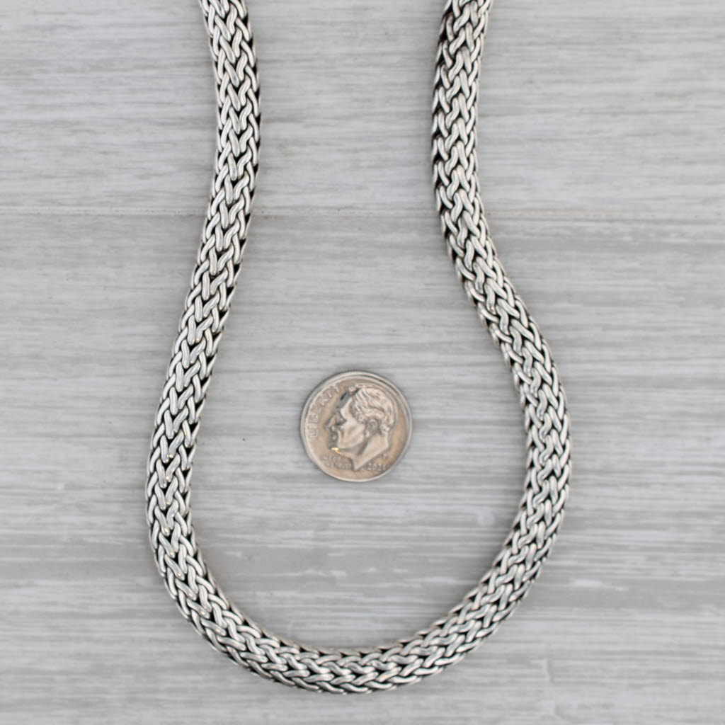 Gray John Hardy Classic Chain 925 Sterling Silver 18" Necklace