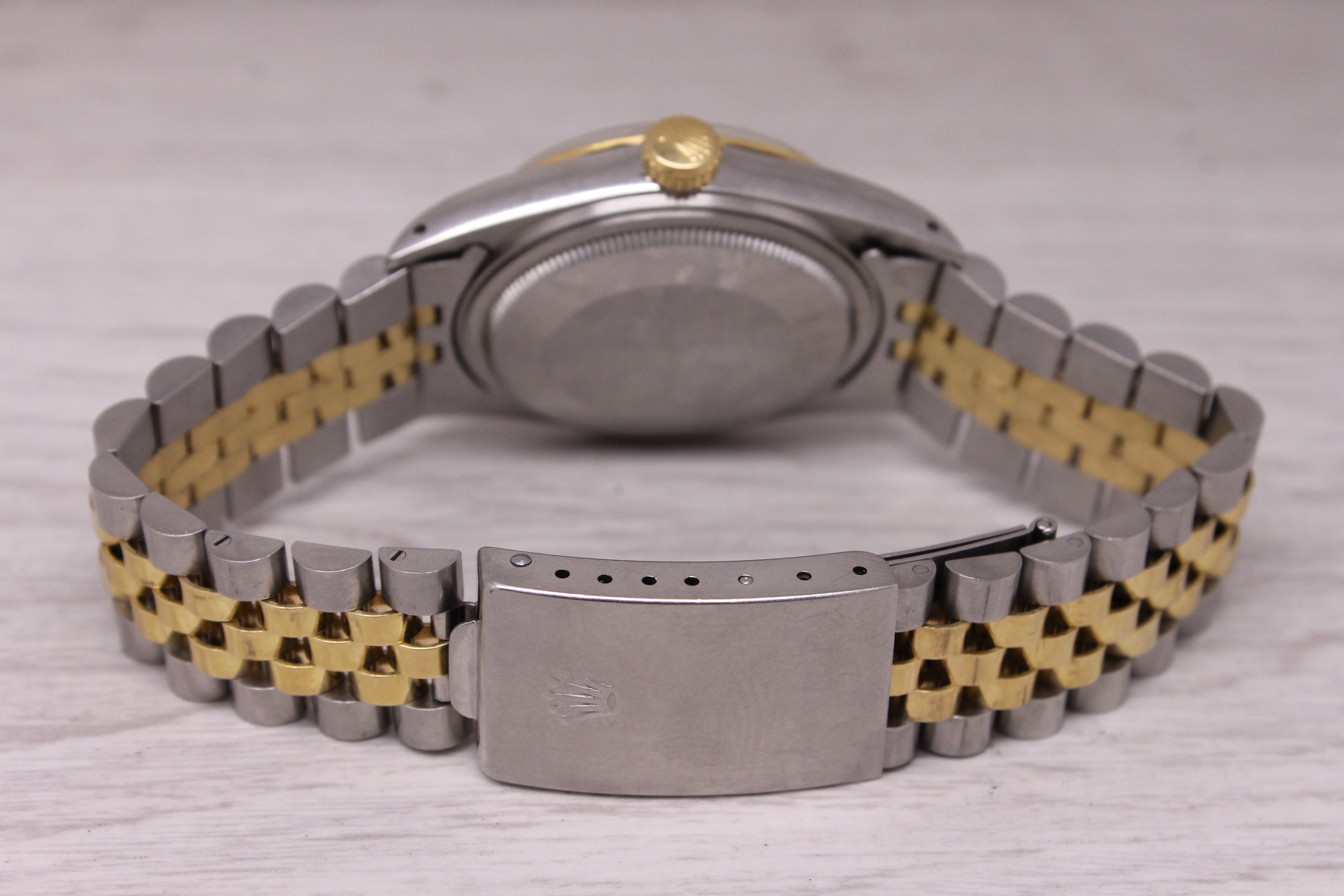 Vintage 1984 Rolex Datejust 16013 Steel & 18k Mens Automatic Watch Original