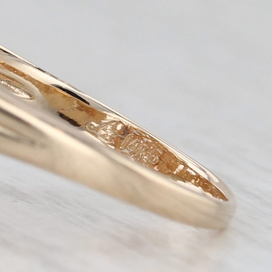1.77ctw Diamond Cluster Ring 14k Yellow Gold Size 8 Cocktail