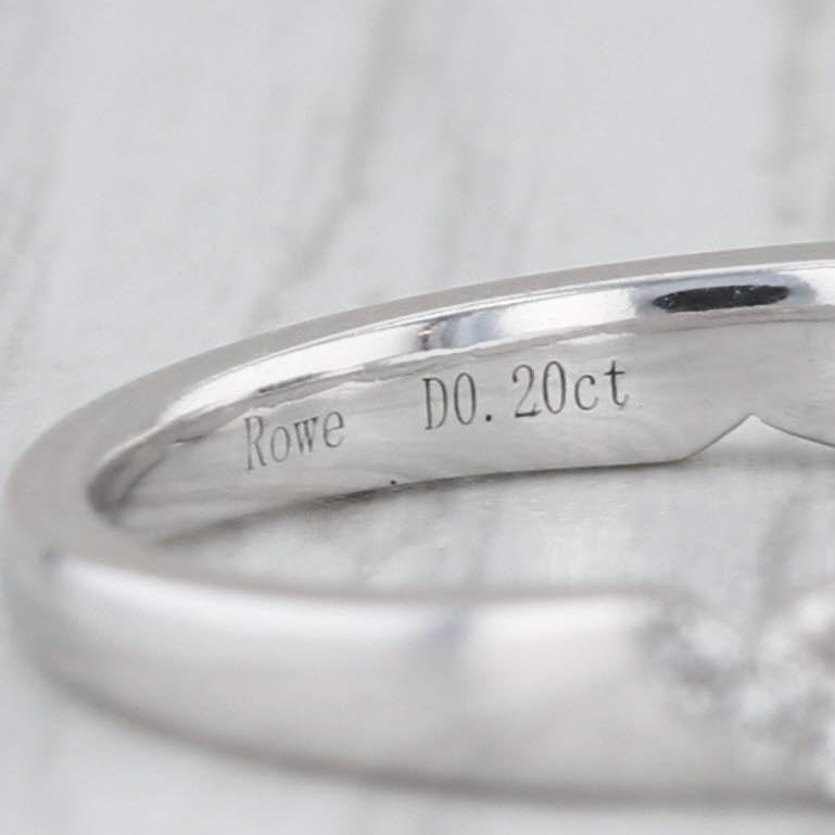 0.24ctw Woven Diamond Stackable Ring 18k White Gold Wedding Band Size 5 Bridal