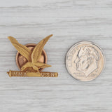 US Navy Master Machinist Academy Pin 10k Gold Military Eagle Badge
