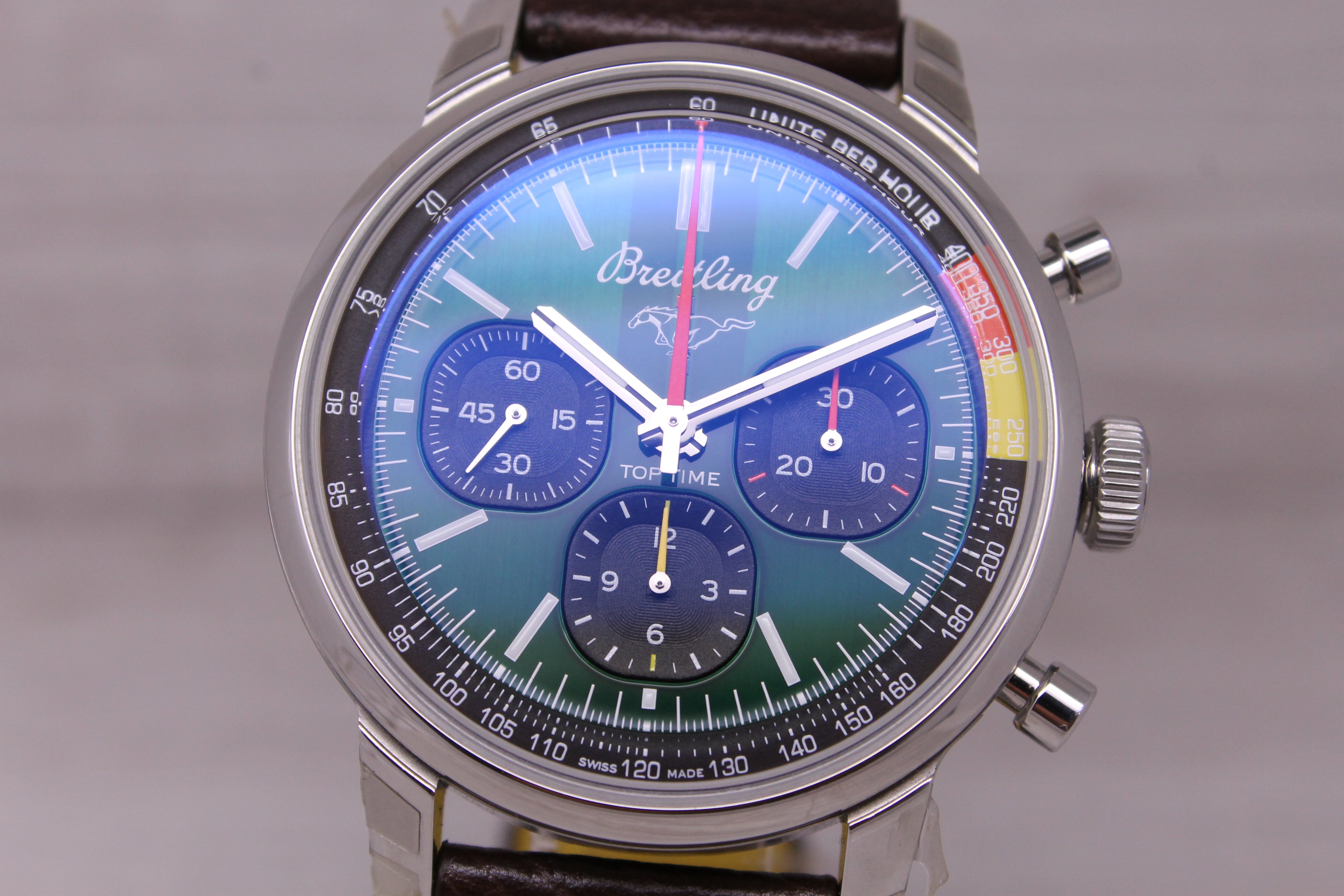 Breitling Top Time B01 Ford Mustang Men 41mm Steel Automatic Chronograph w Box