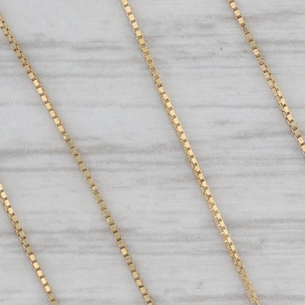 Gray 1ctw Diamond 3-Stone Journey Pendant Necklace 14k Yellow Gold 18" Box Chain