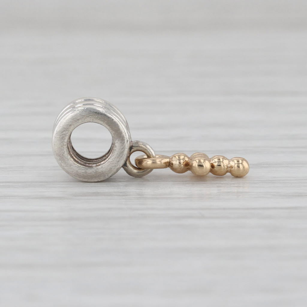 Pandora Silver 14k Gold Cross Bead Charm Sterling Silver 790169 Dangle