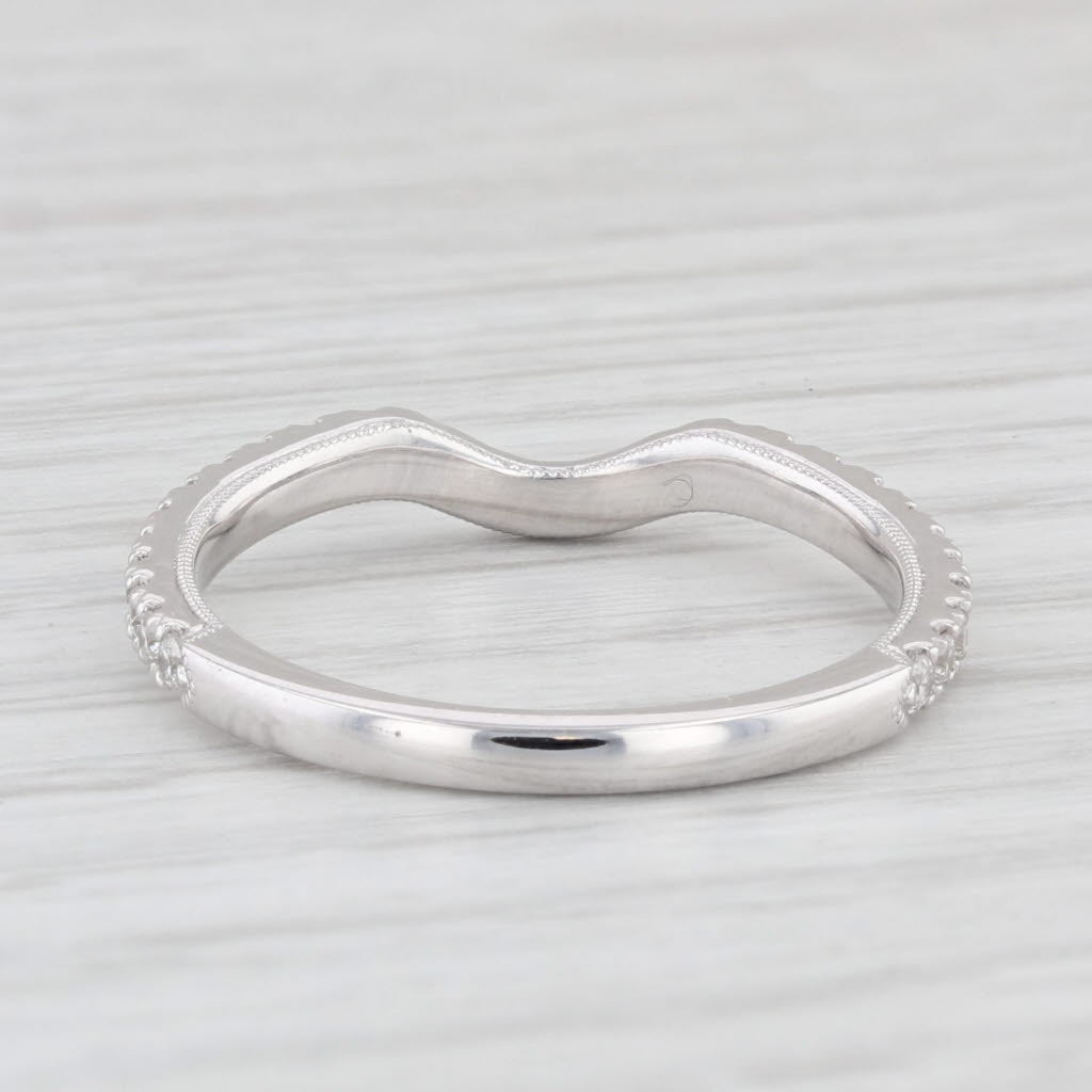 Light Gray Neil Lane 0.35ctw Diamond 14k White Gold Contoured Size 6.75 Ring