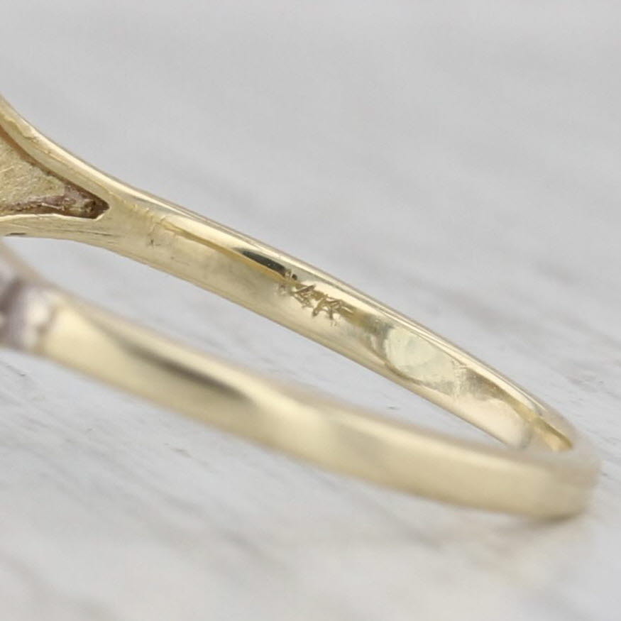 Gray Vintage 3.32ctw Oval Aquamarine Diamond Ring 14k White Gold Size 5.5 Oak Leaf